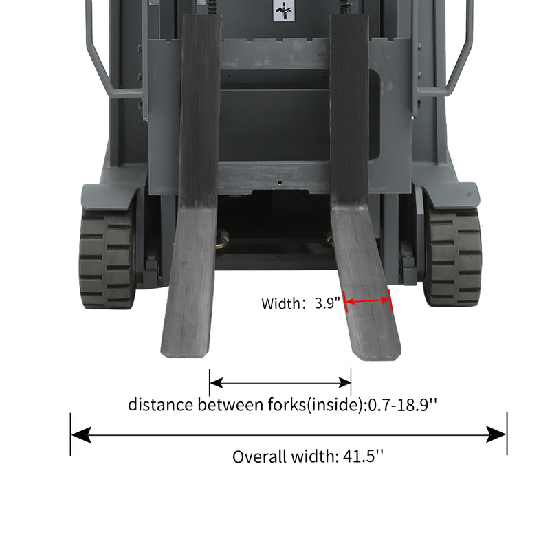 3 wheels electric battery powered forklift A-3041