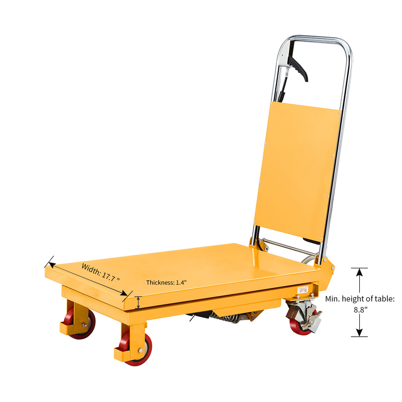 Single Scissor Lift Table 330 lbs. 29" lifting height