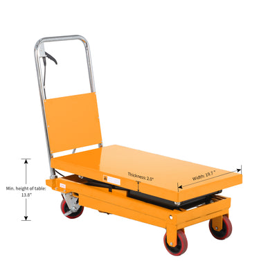 Double Scissors Lift Table 770 lbs. 51.2" lifting height