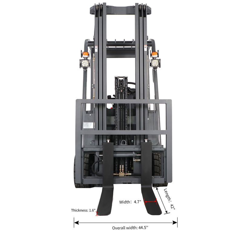 Apollolift 3 Wheels Lithium-ion Battery Forklift 4400lbs Cap. 220" Lifting A-4002