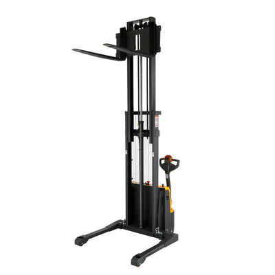 Apollolift Powered Forklift Full Electric Walkie Stacker 3300lbs Cap. Straddle Legs. 98" lifting (6814923096232)