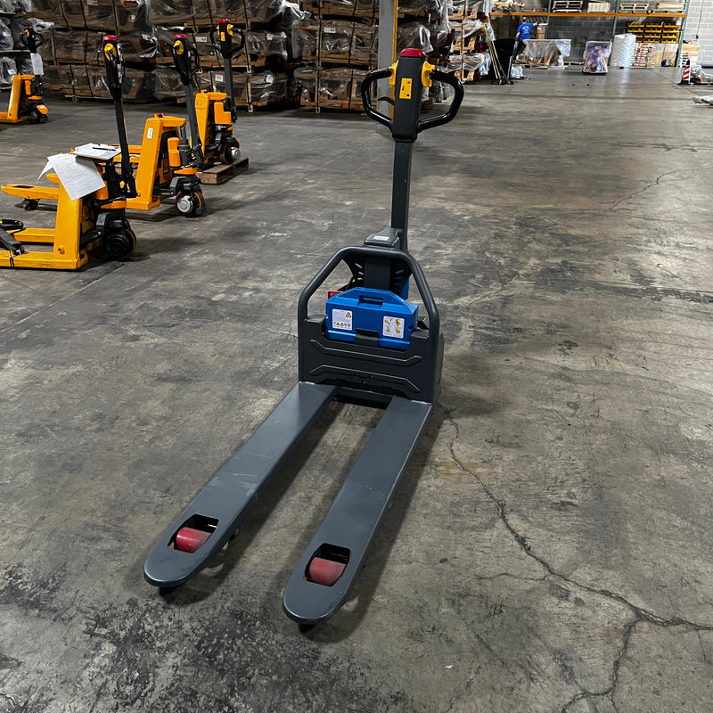 Used Lithium Battery Powered Pallet Truck 3300lbs Cap. 45" x21"