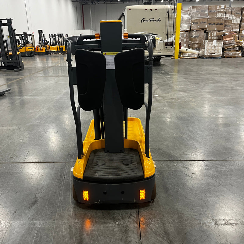 Used Fully Electric Mini Order Picker With Load Tray 200lbs. Capacity