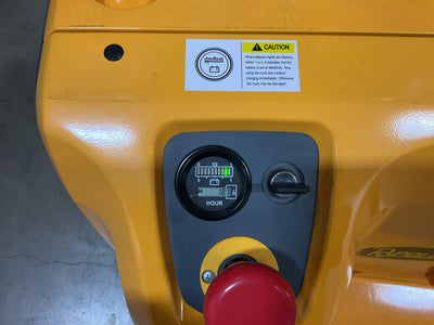 Used Powered Forklift Full Electric Walkie Stacker 3300 lbs Cap. 220"Lifting